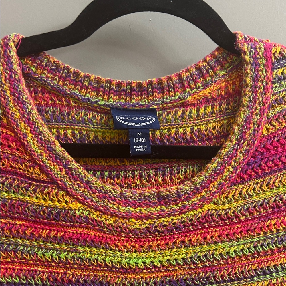 Colorful Striped Sweater Dress - Picture 5 of 6